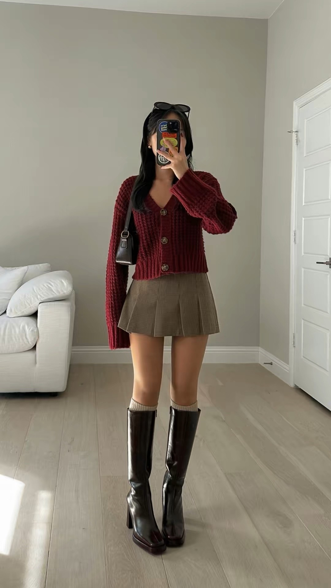 sweater is old walmart, skirt is size xxs 