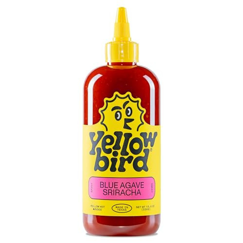 Yellowbird® Classic Blue Agave Sriracha 19.6 oz. Tabletop Size (Mellow Hot | 1 Bottle | Made in Texas) | Amazon (US)