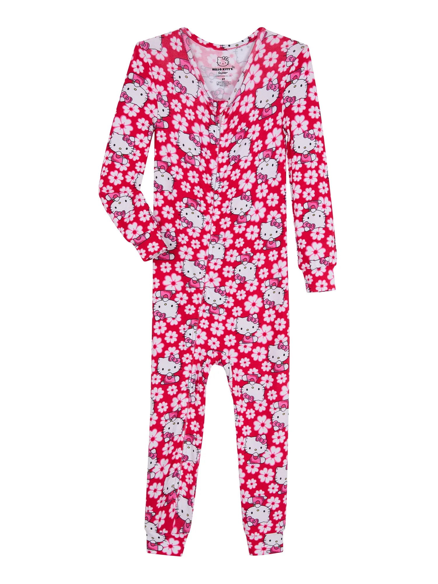 Hello Kitty Baby and Toddlers' One-Piece Sleeper, Sizes 12M-5T | Walmart (US)