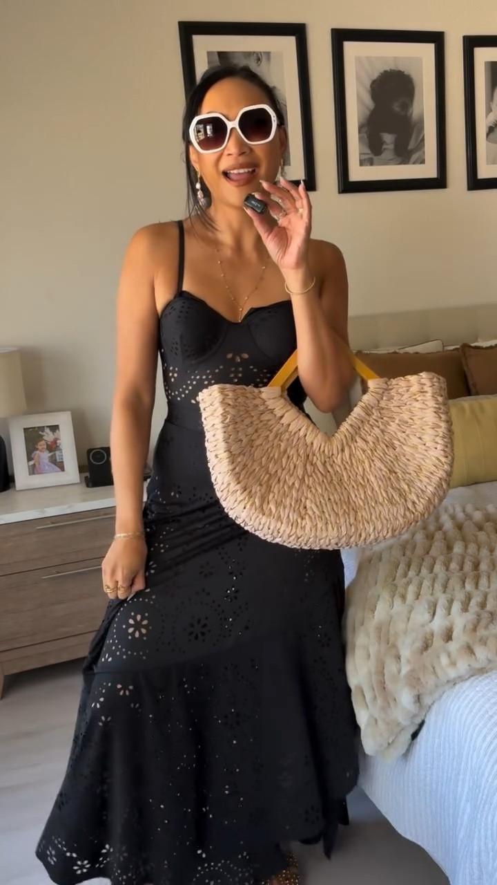 My new favorite swim look: a 2-piece that doubles as a dress. The one-piece swimsuit gives support and coverage, while the laser-cut dress overlay makes it feel like a full outfit you can wear straight from the pool to lunch. Just add sunnies and sandals and you’re ready for a whole day in the sun. ☀️🖤

Proof that swimwear can be cute, comfortable, and totally wearable beyond the water. 

Would you wear this as a poolside outfit? 👙✨