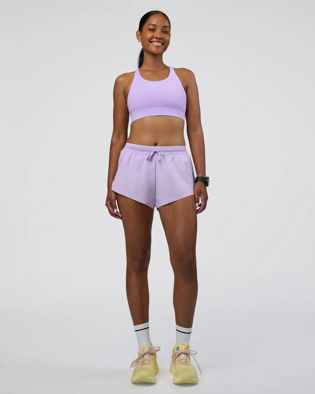 Accelerate 3" Mid-Rise Running Short - Pale Lilac | LSKD | LSKD