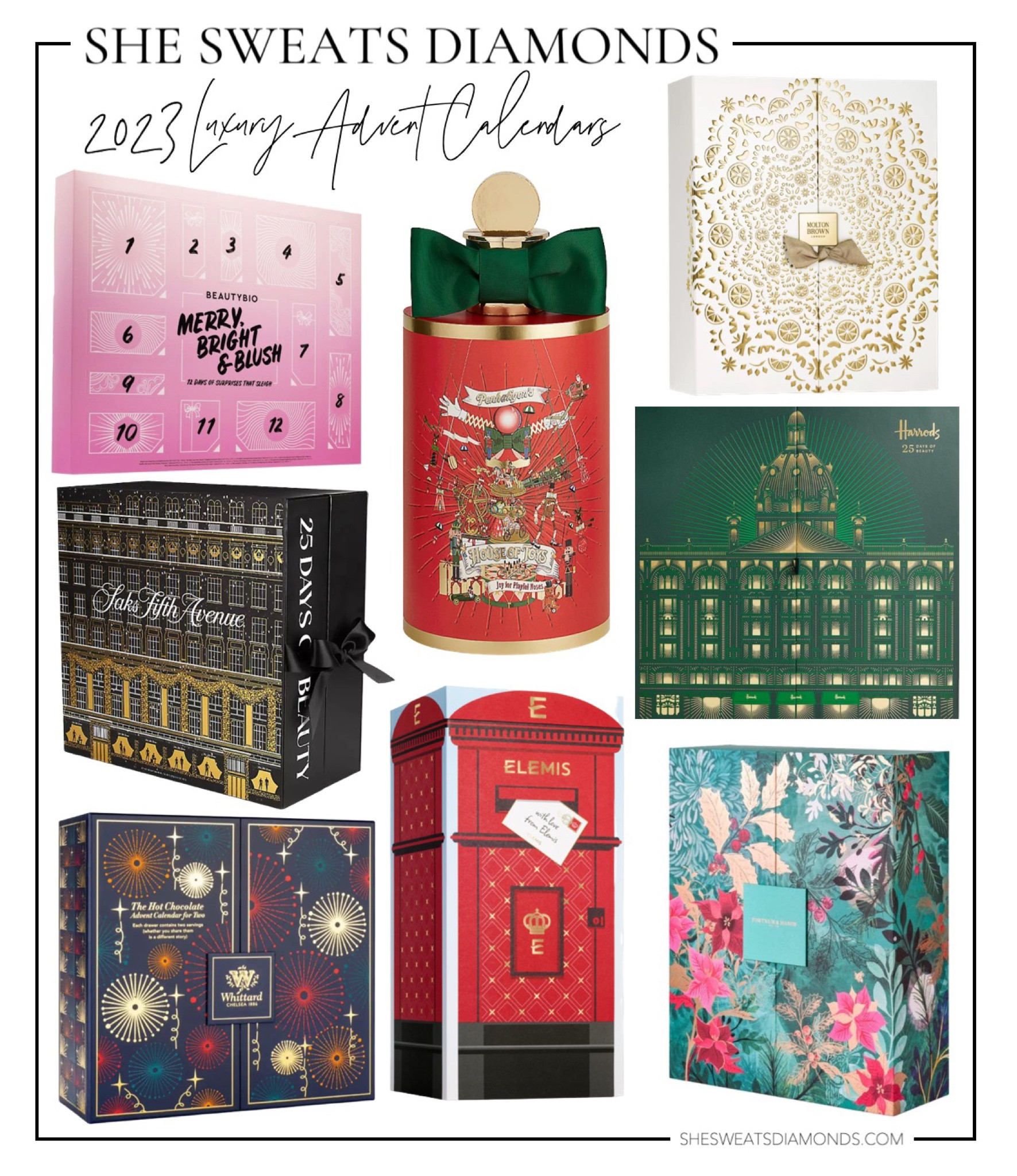 2023 Luxury Advent Calendars:
💋Beauty advent calendar 
🫖 Tea advent calendar
🧸 Toy advent calendar 
🍫 Hot chocolate advent calendar 
🧖🏻‍♀️ Skincare advent calendar 

#LTKHoliday #LTKGiftGuide #LTKbeauty