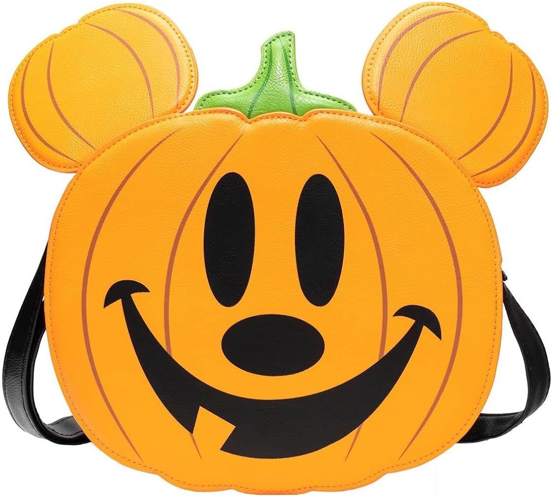 Loungefly Mickey Mouse Jack o' Lantern Mickey Crossbody Bag | Amazon (US)