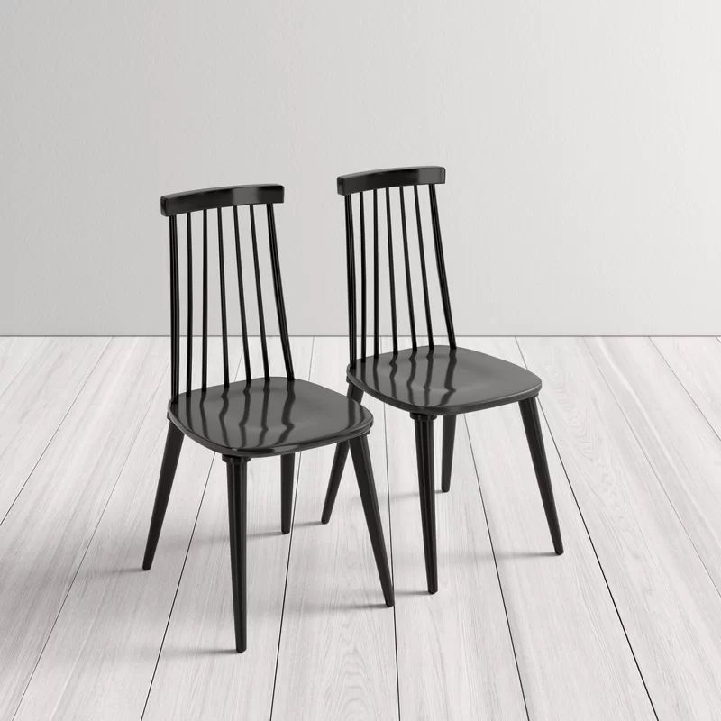 Teo Solid Wood Dining Chair (Set of 2) | Wayfair North America