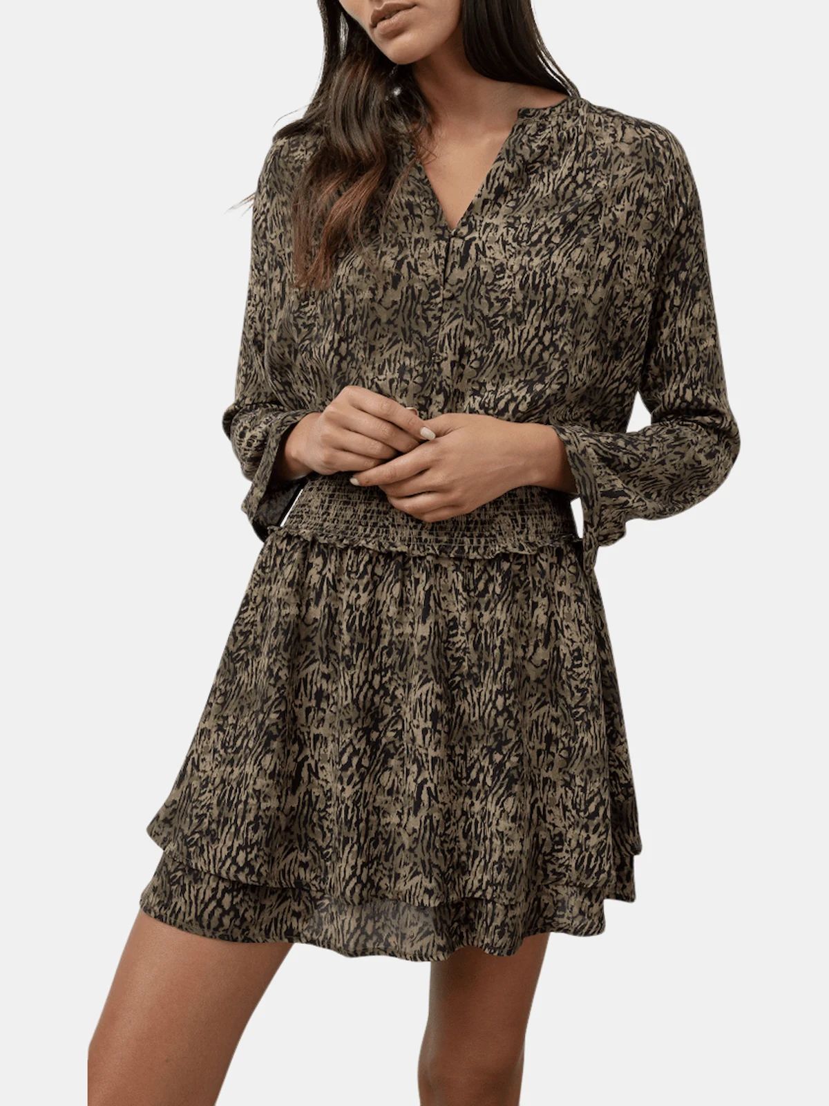 Rails Jasmine Dress in in Olive Static | Verishop