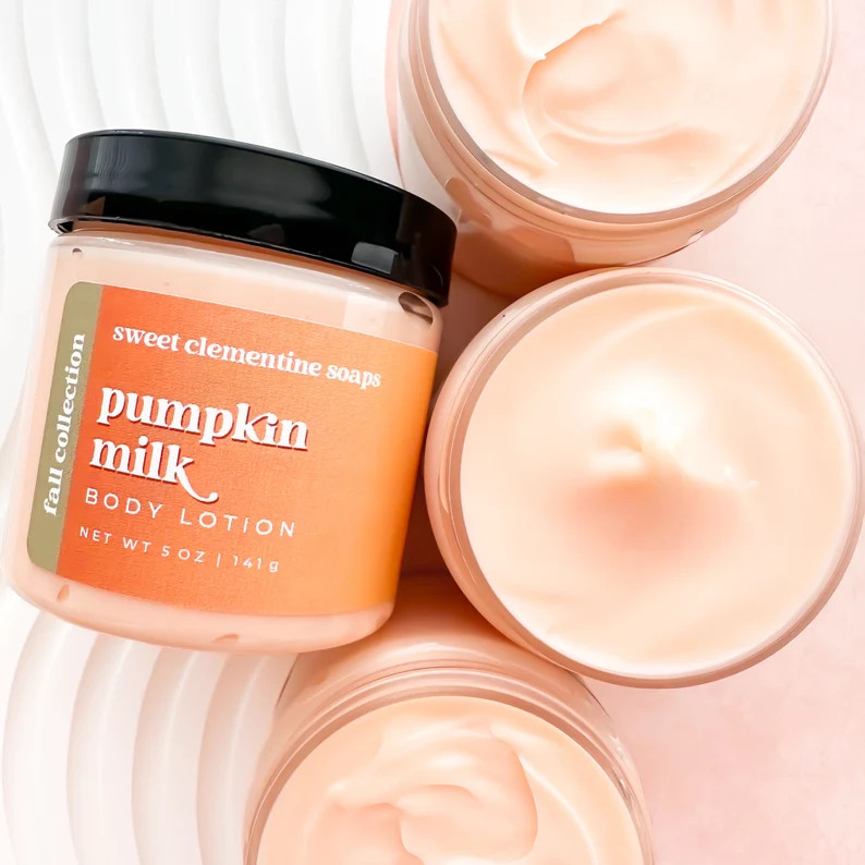 Pumpkin Milk Body Lotion Body Butter Lotion Moisturizing - Etsy | Etsy (US)