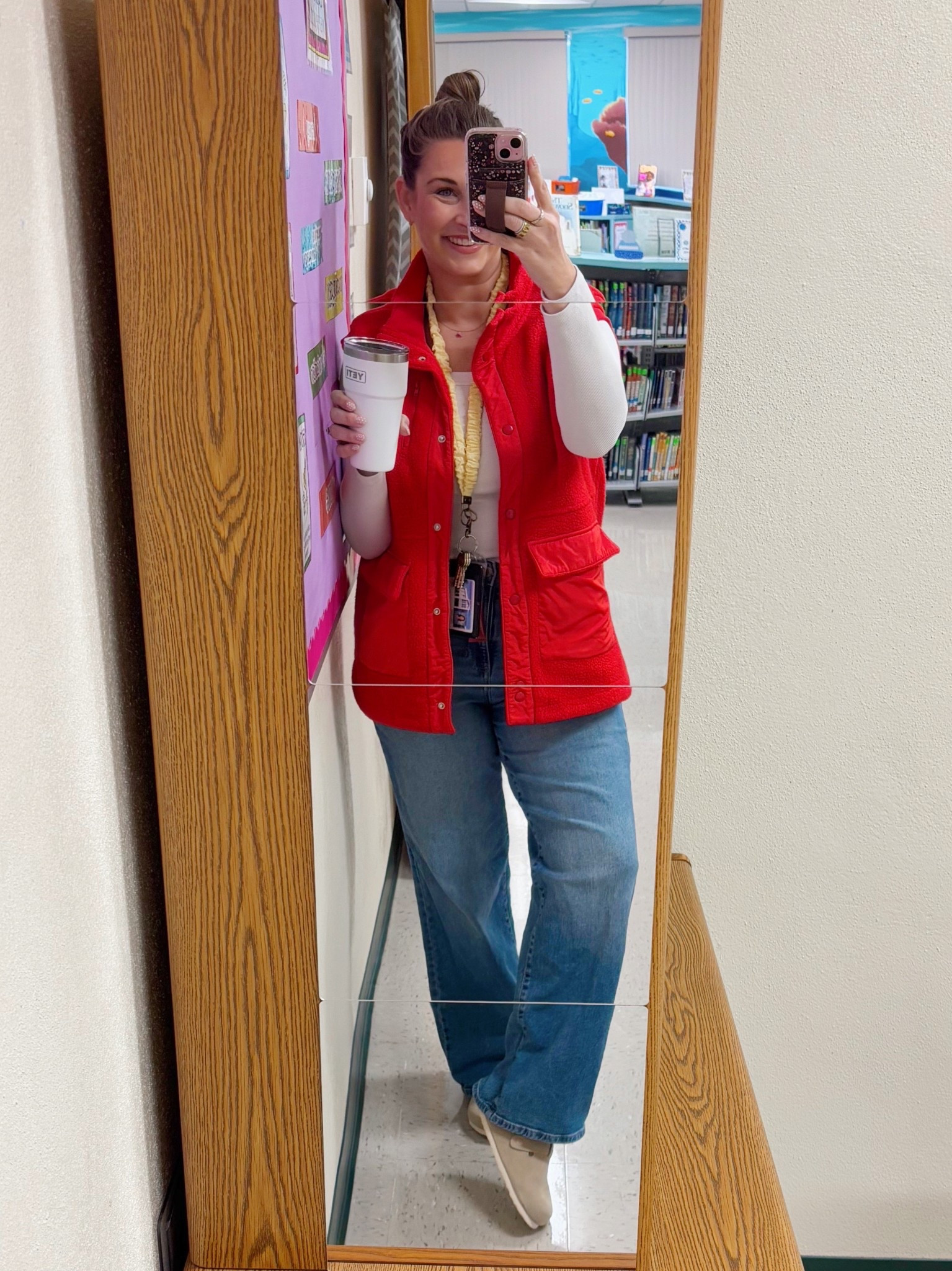 This vest is so good- love these length and fit! Jeans are super comfy & recommend ❤️

TTS- medium 

#LTKootd #LTKMidsize #LTKgrwm