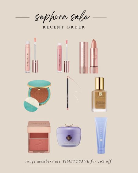 Recent order // beauty sale // sephora sale // makeup 

#LTKbeauty #LTKsalealert