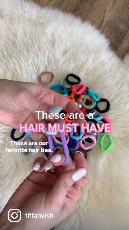 Hair ties that stay on your hair even while working out!
Great for thick to thin hair


#LTKstyletip #LTKSeasonal #LTKbeauty
