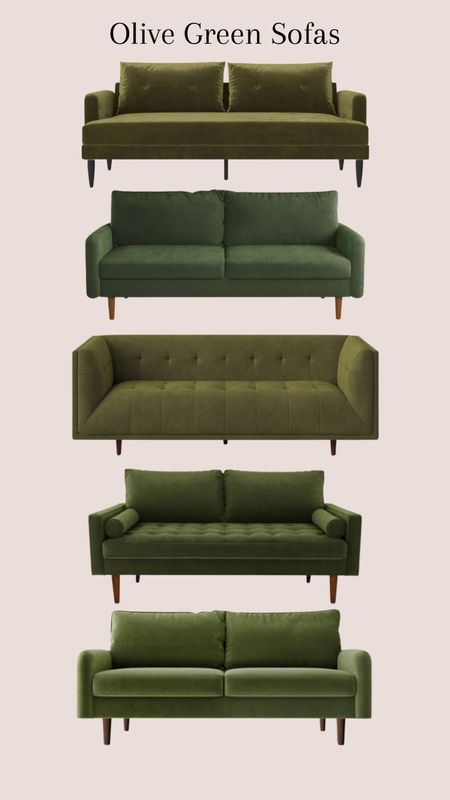 Olive Green Sofas #olivegreensofa #sofa #couch #furniture #interiordesign #interiordecor #homedecor #homedesign #homedecorfinds #moodboard

#LTKhome #LTKstyletip