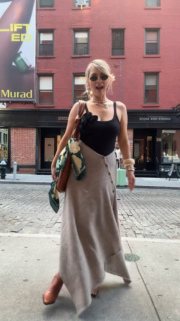 Boho NYFW look! My loves I know this skirt is really expensive but honestly, you can literally just use a shawl and safety pin it! 

#LTKNYFW #LTKU #LTKStyleTip