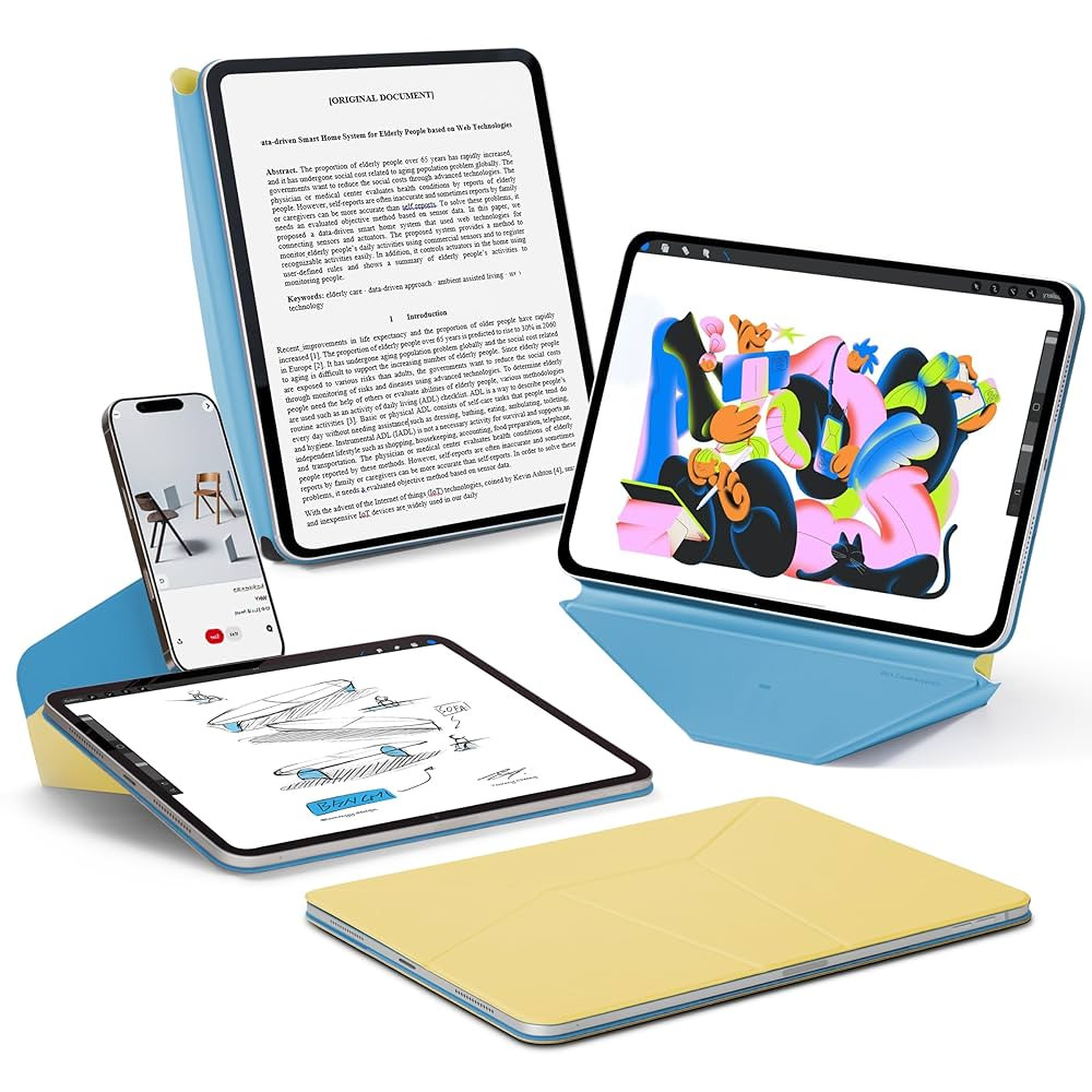 MOFT Dynamic Folio Case for iPad Pro 11 Inch 2024 5th Gen(M4), Silm Magnetic Stand Case with 20+ ... | Amazon (US)