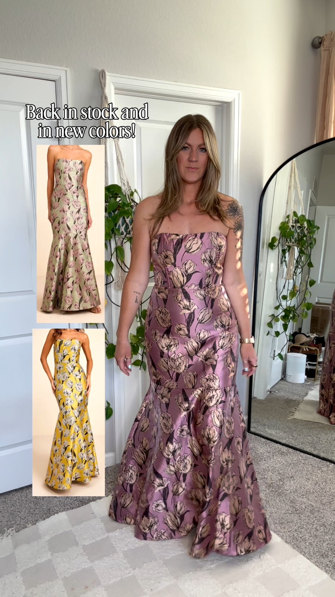 Back in stock and in 2 new colors! Spring wedding guest/formal dress tall girl approved!! Tts (large) 

#LTKOver40 #LTKWedding #LTKTall