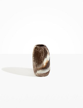 PEBBLE VASE MEDIUM - CAPPUCCINO - cappuccino - 20.5CM | David Jones (Australia & New Zealand)