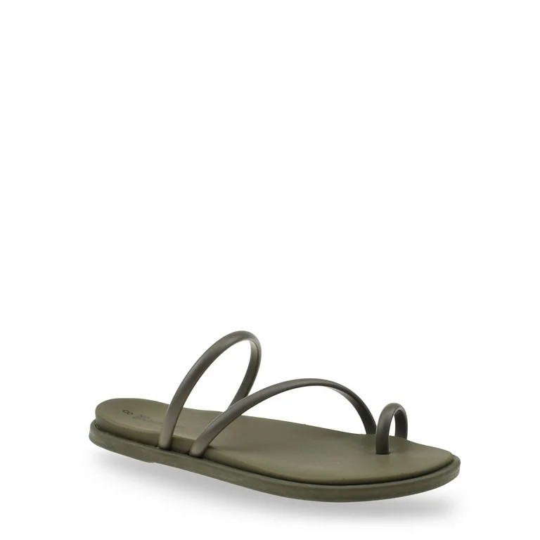 No Boundaries Strappy Toe Loop Sandals, Women's | Walmart (US)