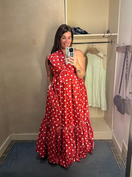 The prettiest polka dot dress that you can wear for all of your summer events! The dress runs TTS, it is on sale for $179.95, plus you get an additional 40% off the sale price  

#LTKSaleAlert #LTKStyleTip #LTKMidsize