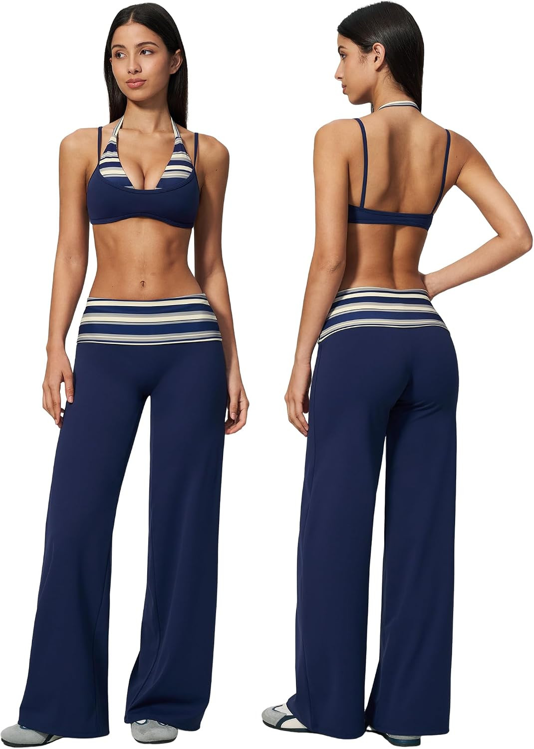 ABOCIW Workout Sets for Women 2 Piece Pilates Yoga Outfits | Amazon (US)