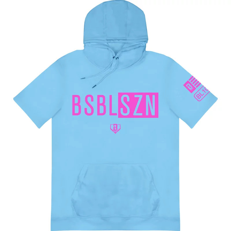 Baseball Lifestyle 101 Adult BSBL-SZN Short Sleeve Hoodie | Academy Sports + Outdoors