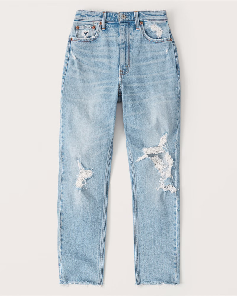 Curve Love High Rise Mom Jeans | Abercrombie & Fitch (US)
