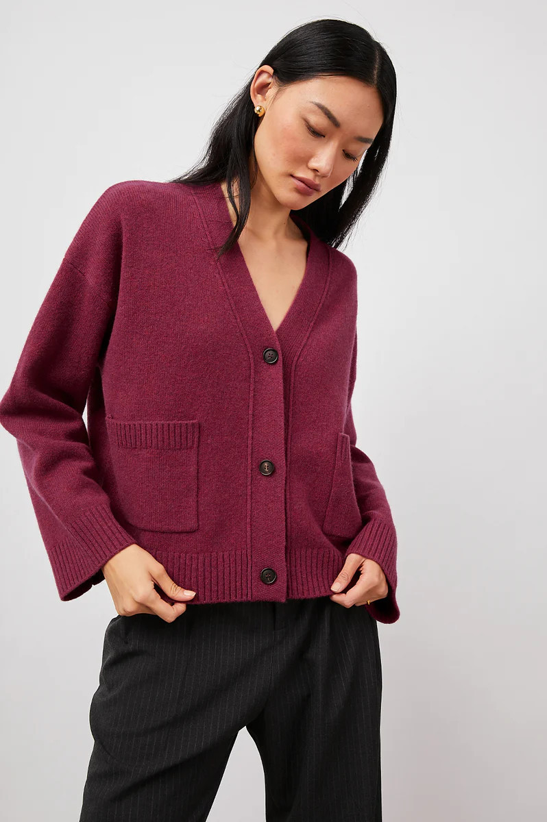 LINDI CARDIGAN - MAGENTA | Rails