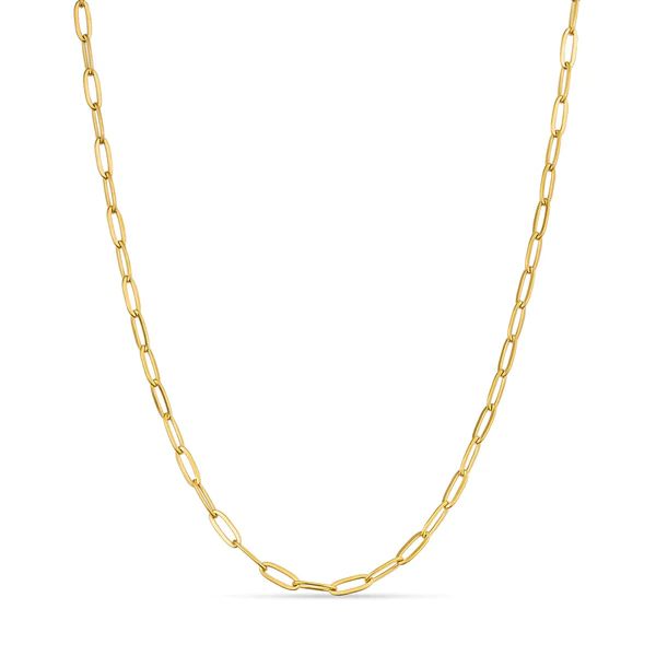 Gold Paperclip Chain Necklace - 2.1mm | Christina Greene 
