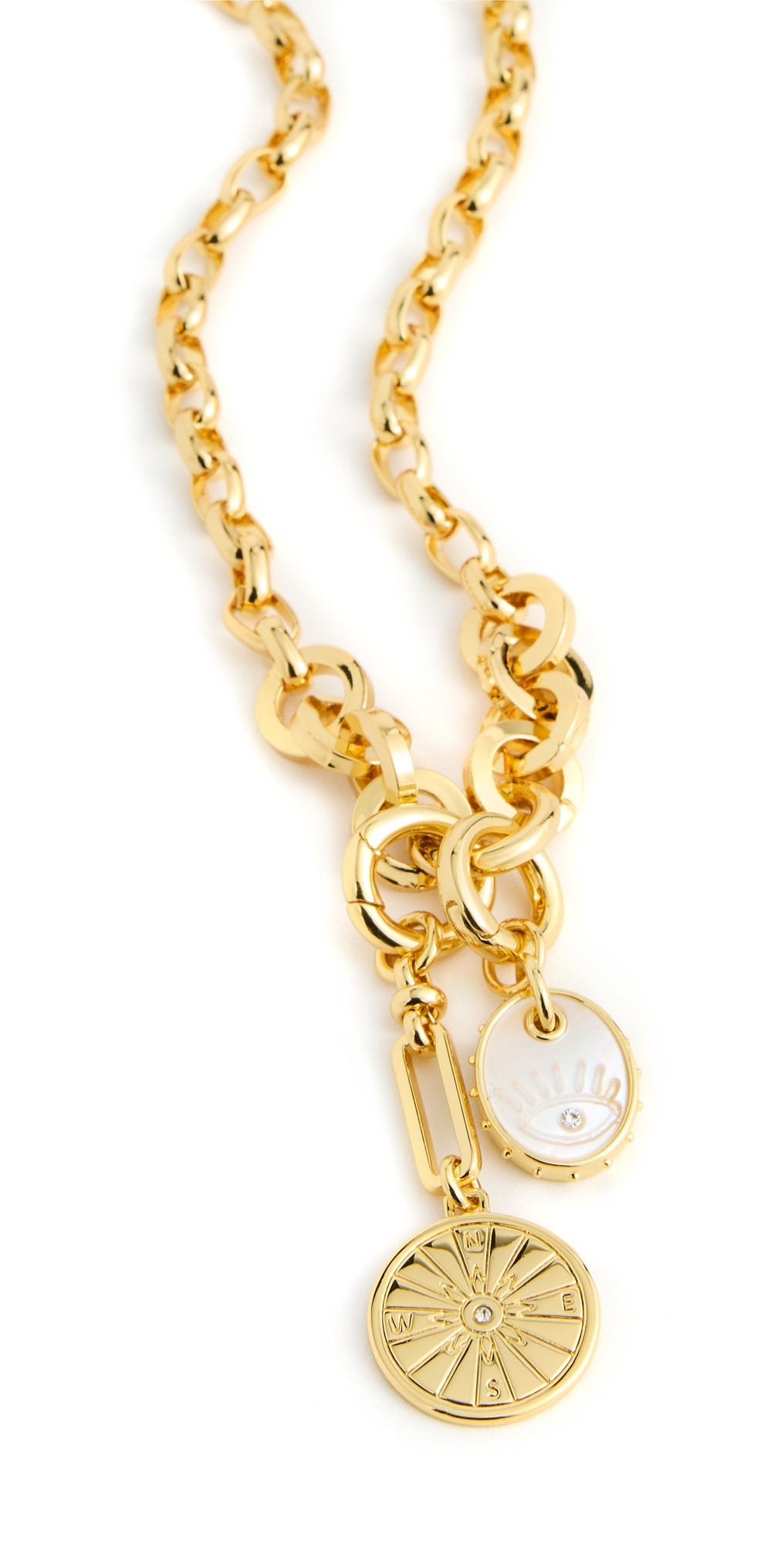 Mignonne Gavigan Voyager Charm Necklace White Gold One Size | Shopbop
