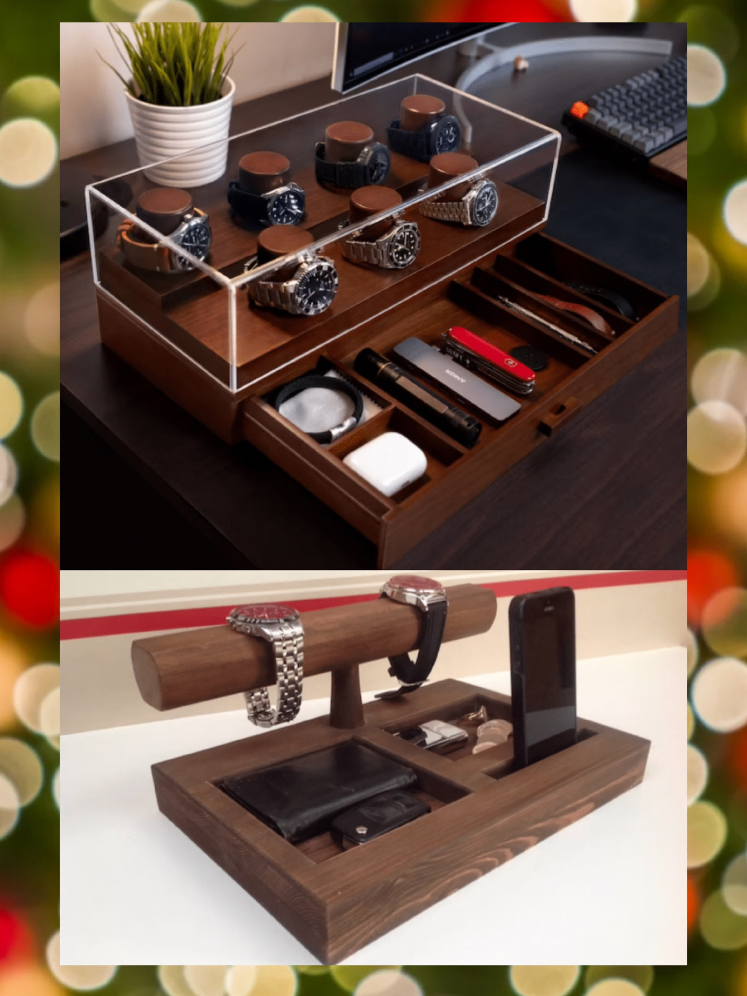 Great gift for him!  These watch holders / bedside caddy organizers. So elegant and matches any room decor or office 

Gift guide , mens gifts , gifts for him
, mens , mens gift guide 

#LTKunder100 #LTKGiftGuide #LTKstyletip #LTKtravel #LTKSeasonal #LTKunder50 #LTKsalealert #LTKmens #LTKhome #LTKworkwear