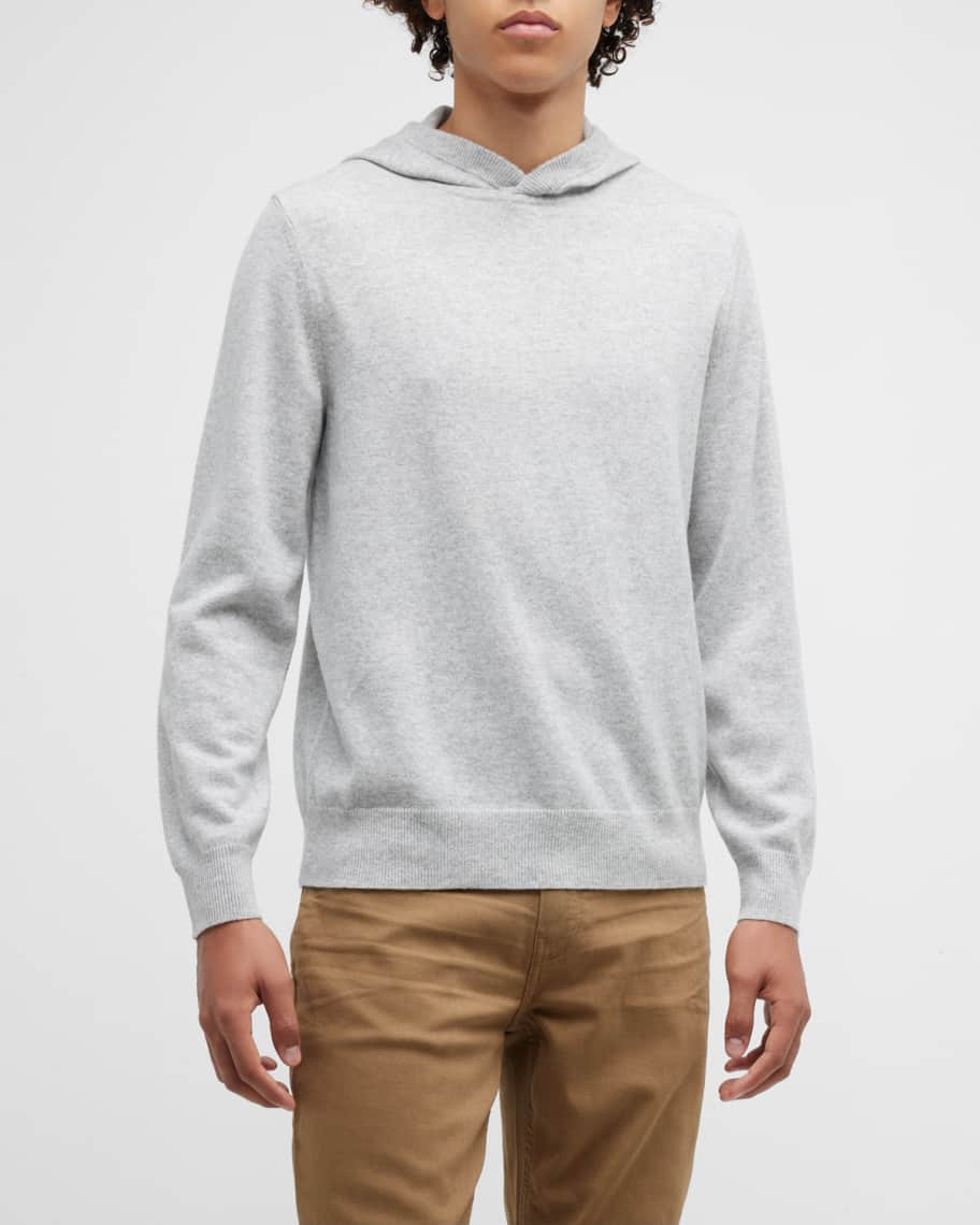 Theory Men's Hilles Luxe Cashmere Hoodie | Neiman Marcus