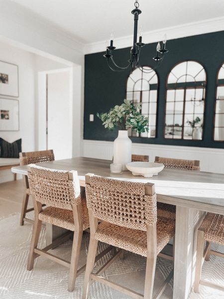 Linking up our dining room sources and some similar options to these restoration hardware chairs! 

Woven chairs, mirrors, dining table, Santa Rosa table, west elm 

#LTKFind #LTKhome