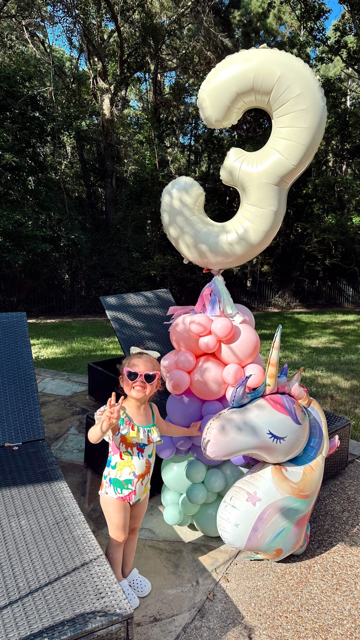 Miniboden swimsuit 
Unicorn party
Amazon balloons 


#LTKKids #LTKParties