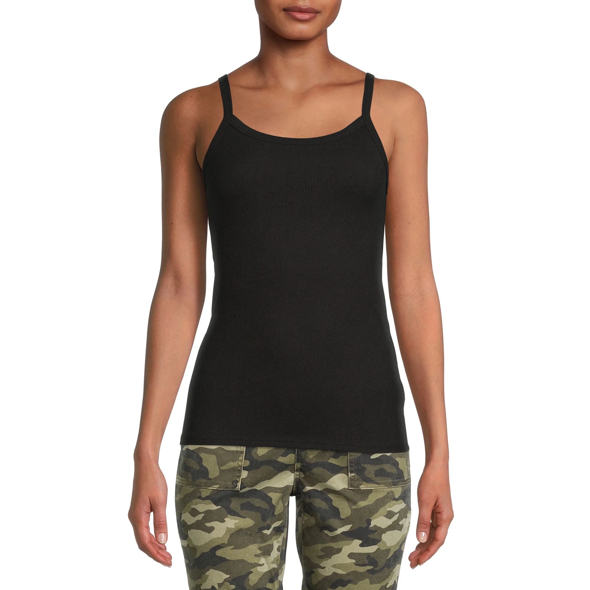 No Boundaries Rib Cami Top, 1 or 5-Pack, Women's | Walmart (US)