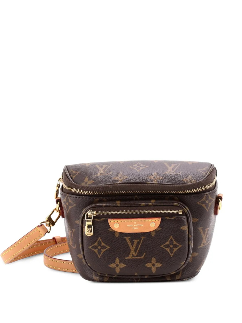 Louis Vuitton Pre-Owned Bum Bag Monogram Canvas Mini belt bag - Brown | Farfetch Global