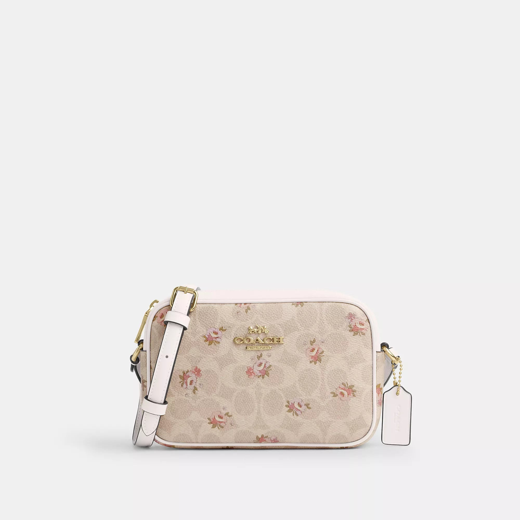 Coach Outlet Mini Jamie Camera Bag In Signature Canvas With Floral Print | Shop Simon
