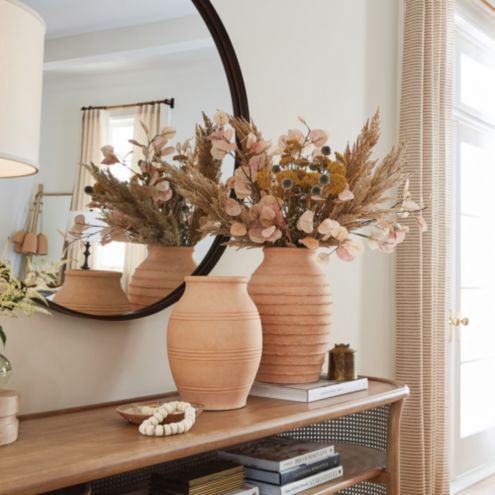 Emelia Terracotta Vase Assortment in Select Sizes | Ballard Designs, Inc.