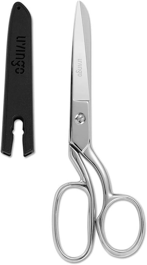 LIVINGO 8" Professional Heavy Duty Tailor Fabric Scissors, Dressmaker Sewing Classic Stainless St... | Amazon (US)