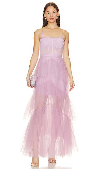 Corset Tulle Gown in Orchid | Revolve Clothing (Global)