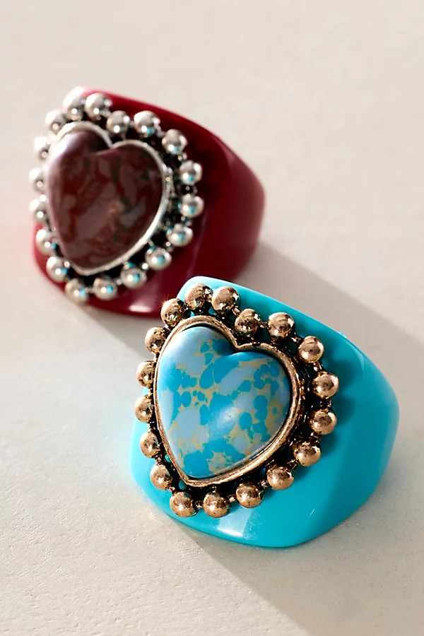 Studded Heart Ring | Free People (Global - UK&FR Excluded)