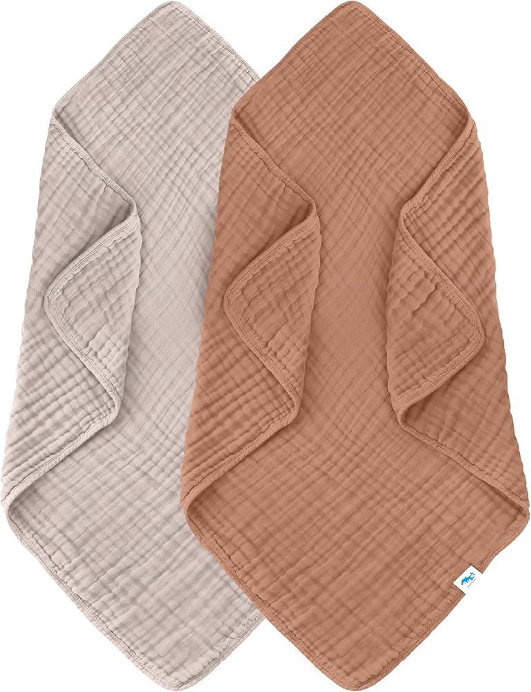 SWEET DOLPHIN Muslin Baby Bath Towels Blanket - 2 Pack 100% Cotton Towel for Babies, Infants, Tod... | Amazon (US)