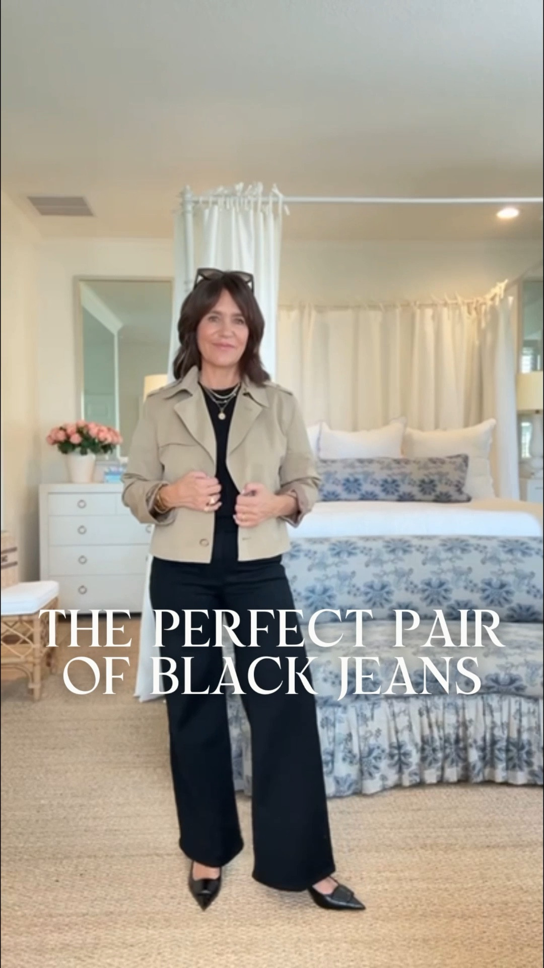 The perfect pair of black jeans! Run TTS

#LTKSeasonal #LTKOver40 #LTKPetite