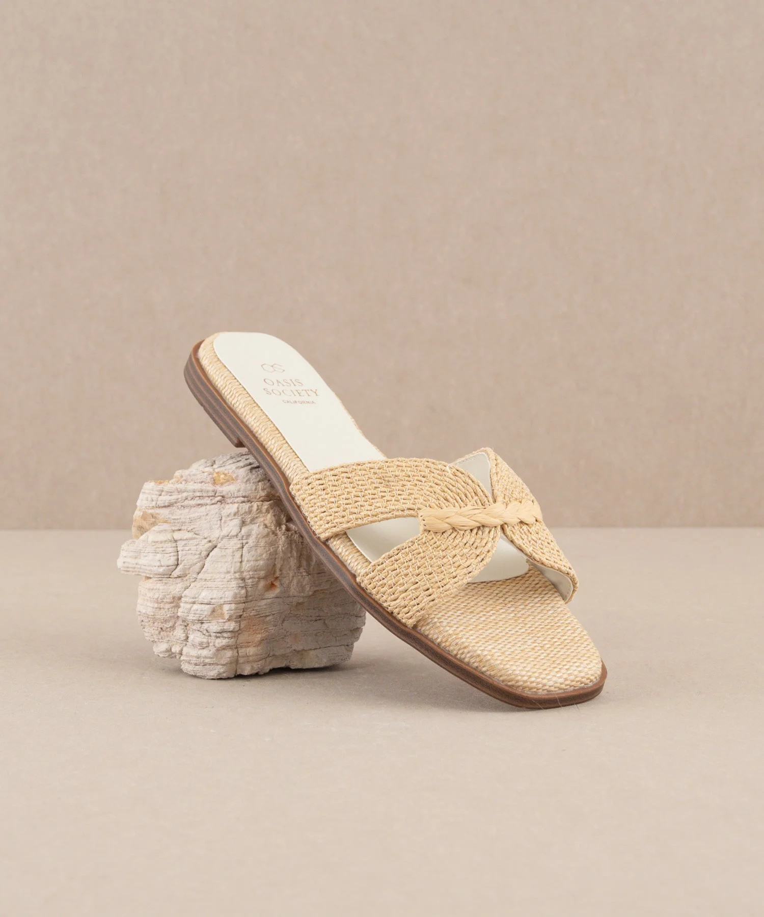 The Fatima | Wheat Butterfly Strap Sandal | Oasis Society