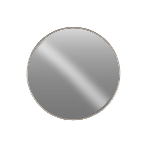 Urban Trends Collection Tarnished Antique Silver Metal Extra-large Round Wall Mirror | Bed Bath & Beyond