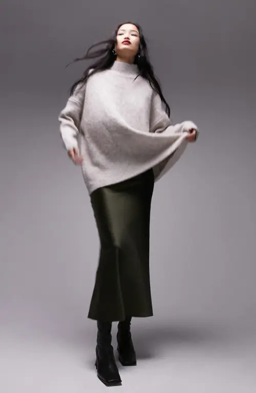 Oversize Mock Neck Sweater | Nordstrom