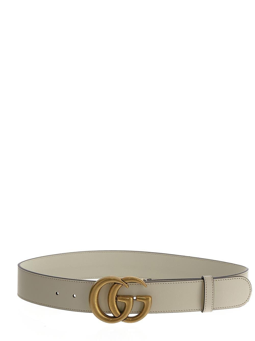 Gucci Leather Belt With Double G Buckle | Italist.com US