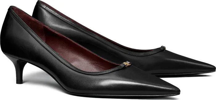 Double T Buckle Kitten Heel Pump (Women) | Nordstrom