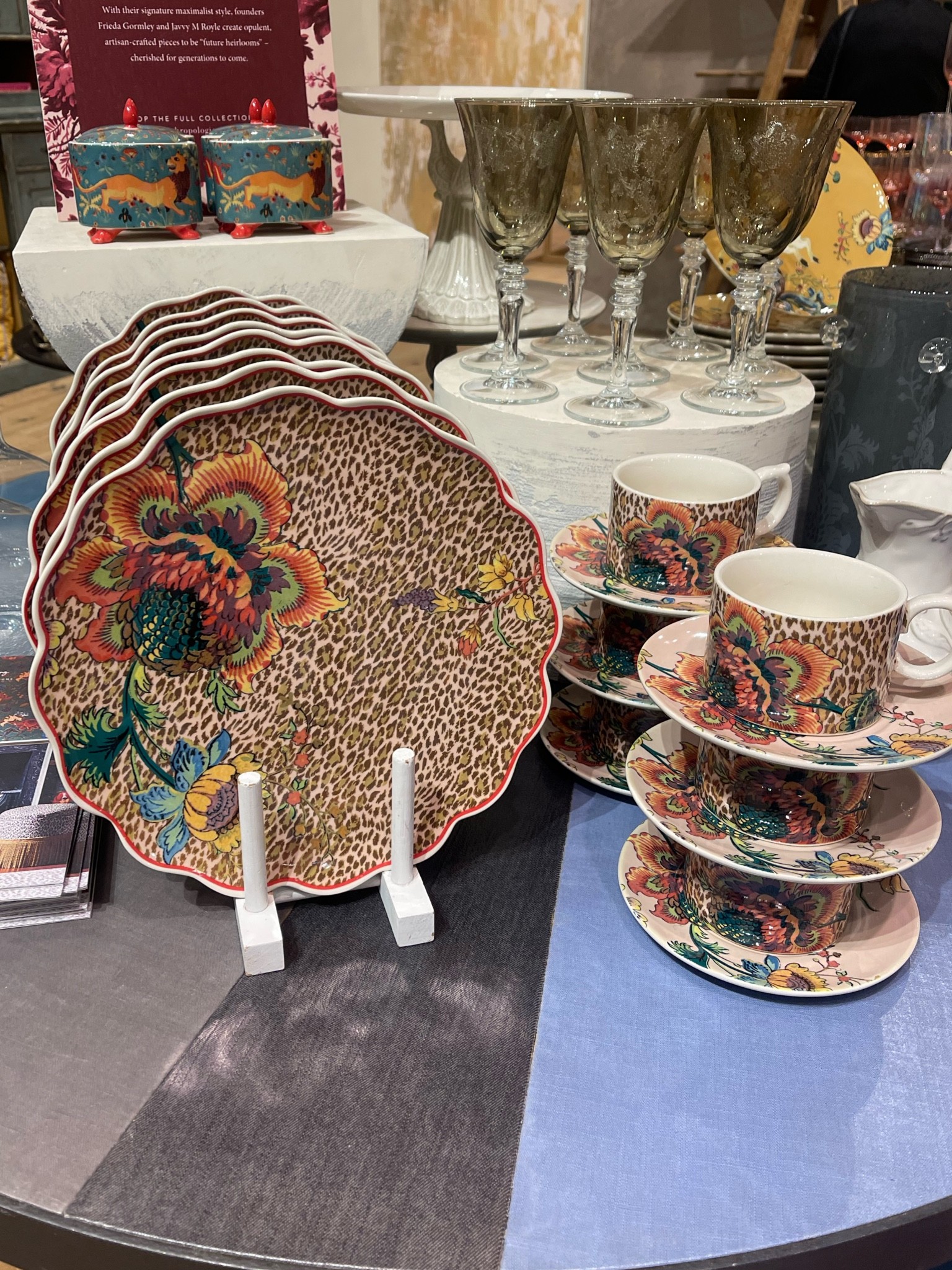 How fun are these leopard places and cups? 

#LTKunder50 #LTKhome #LTKstyletip