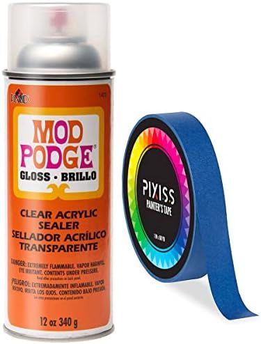 Gloss Mod Podge Spray Acrylic Sealer Clear Coating Gloss Paint Sealer Spray, Blue Multi-Surface A... | Amazon (US)