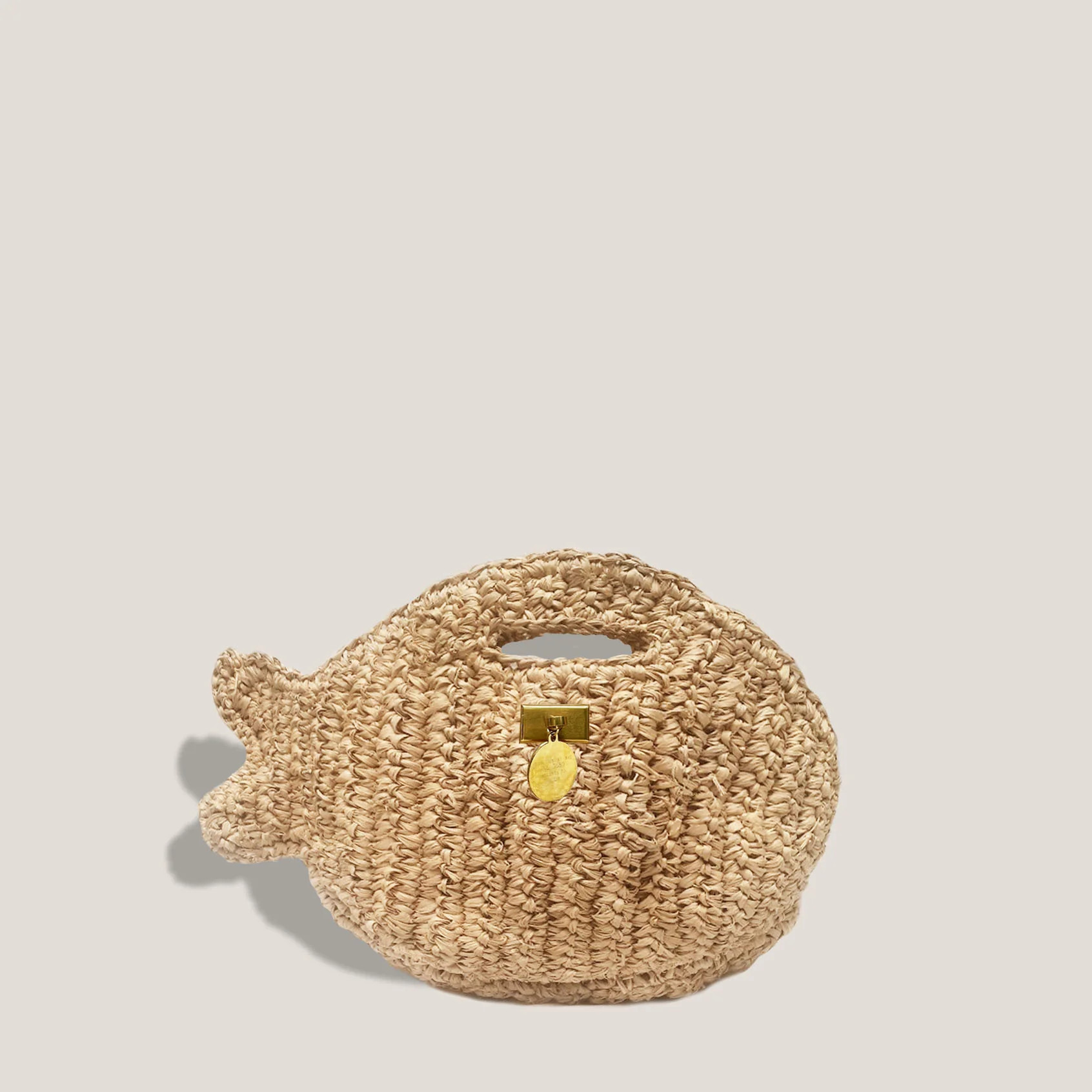 MME. FISH RAFFIA WOVEN Clutch | MME.MINK