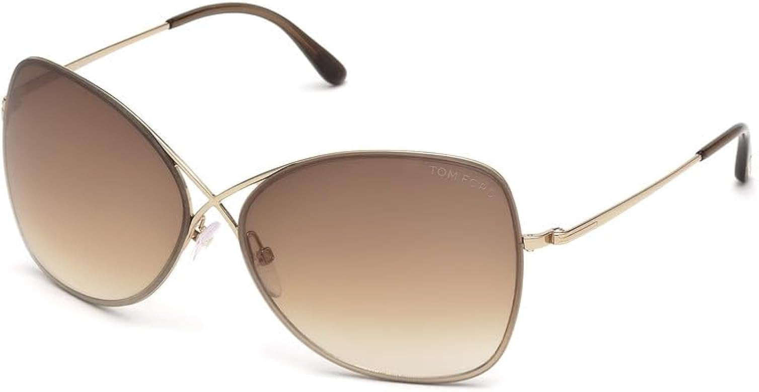 Tom Ford Butterfly Sunglasses TF250 Colette 28F Rose Gold FT0250 | Amazon (US)