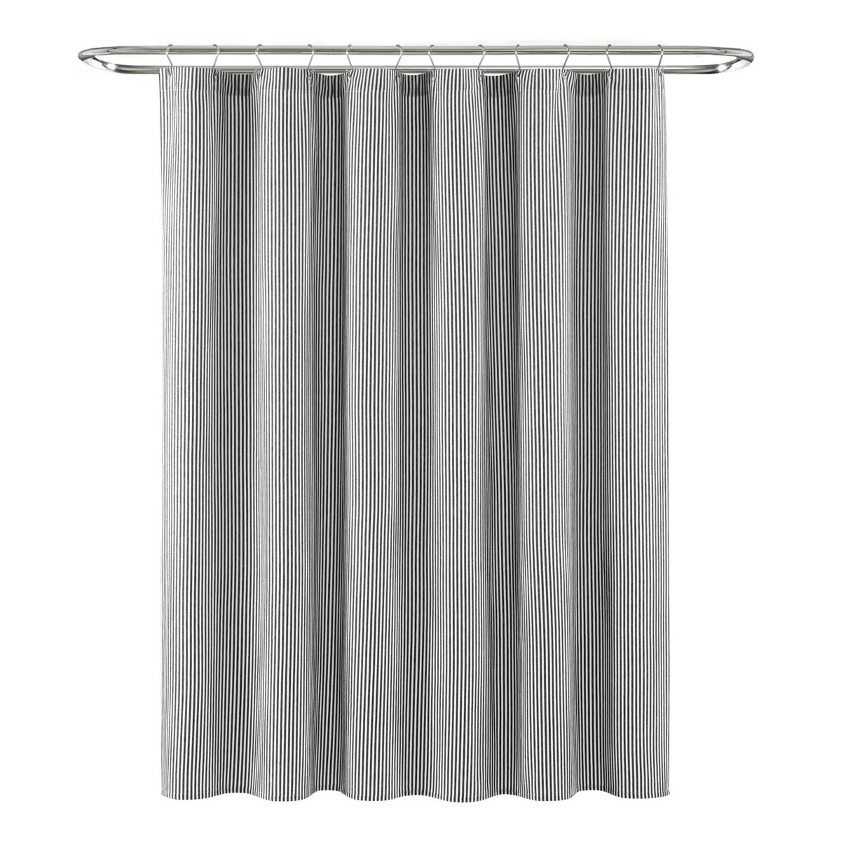 Bruno Cotton Blend Striped Shower Curtain | Wayfair North America