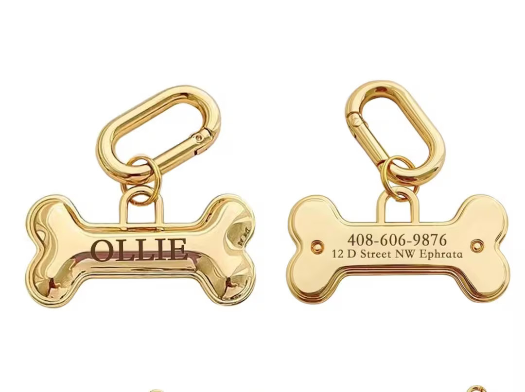 Engraved Dog Tag, Double Side Silent Collar Tag, Custom Collar Tag, Personalized  Tag, Dog ID Tag... | Etsy (US)